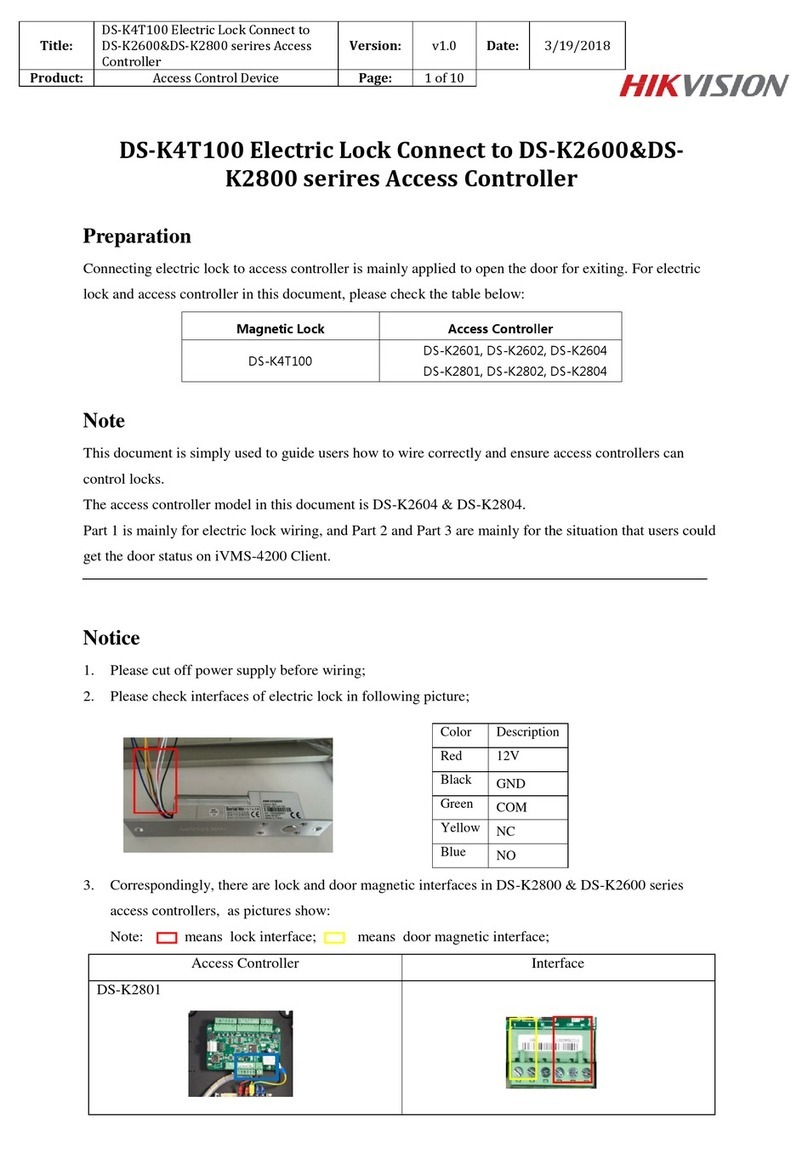 HIK VISION DS-K4T100 manual