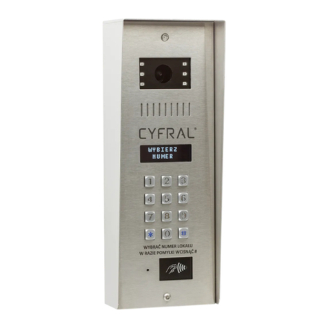 Cyfral CC-4000 Operating, Installation and Programming Manual