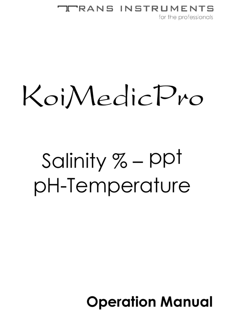 Trans instruments KoiMedicPro Operation manual
