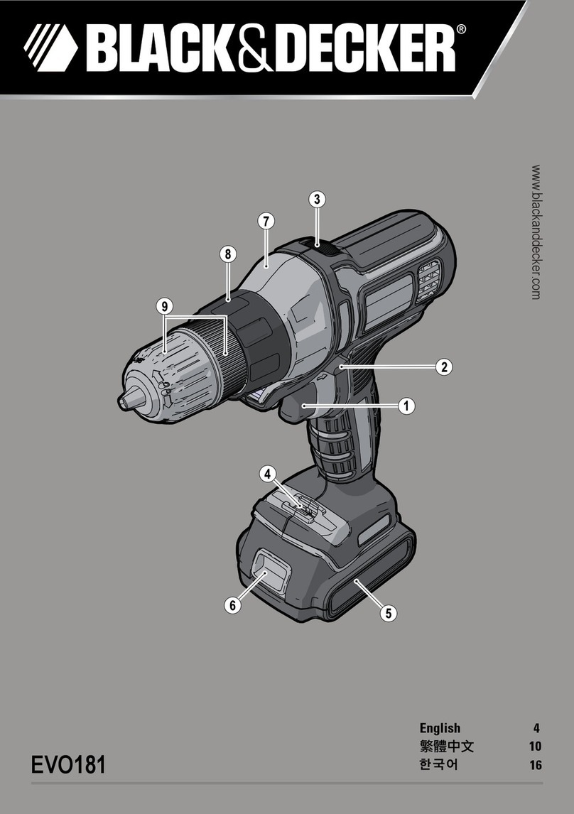 Black & Decker EVO181 User manual