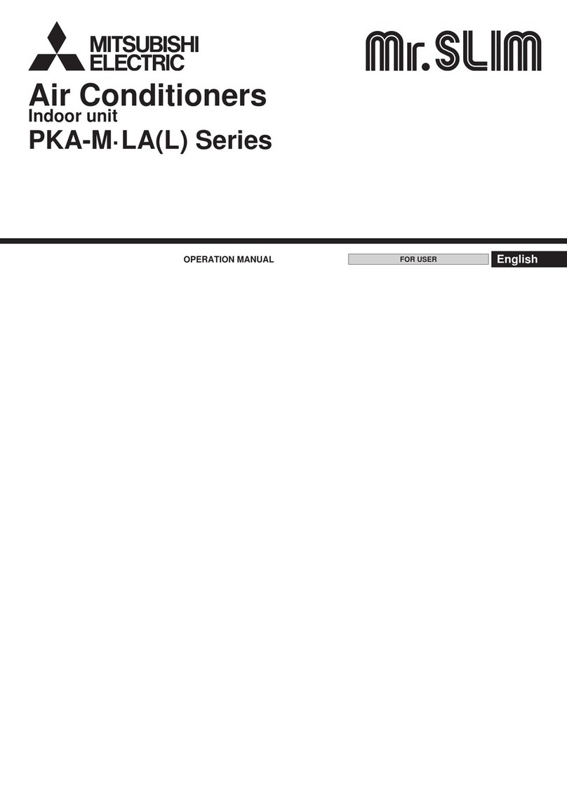 Mitsubishi Electric Mr.Slim PKA-M-LA Series User manual