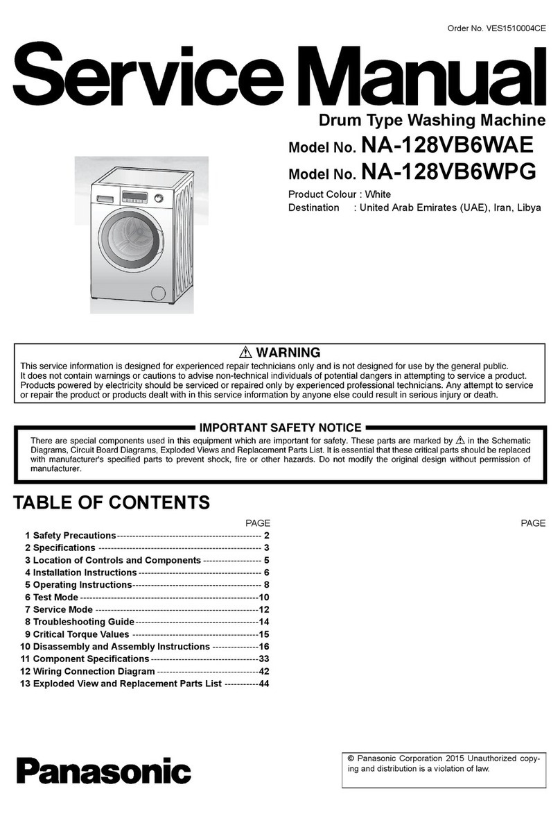 Panasonic NA-128VB6WAE Service manual