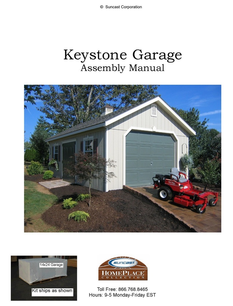 Suncast Keystone Garage Assembly manual
