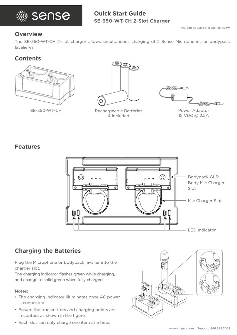 Sense SE-350-WT-CH quick start guide Sense SE-350-WT-CH quick start guide