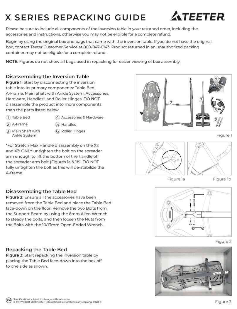 Teeter X Series User manual