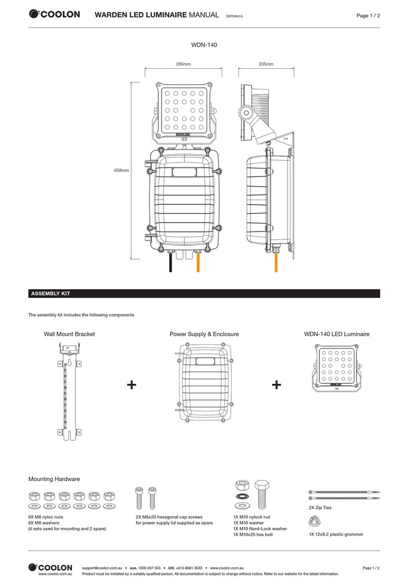 Coolon WDN-140 manual