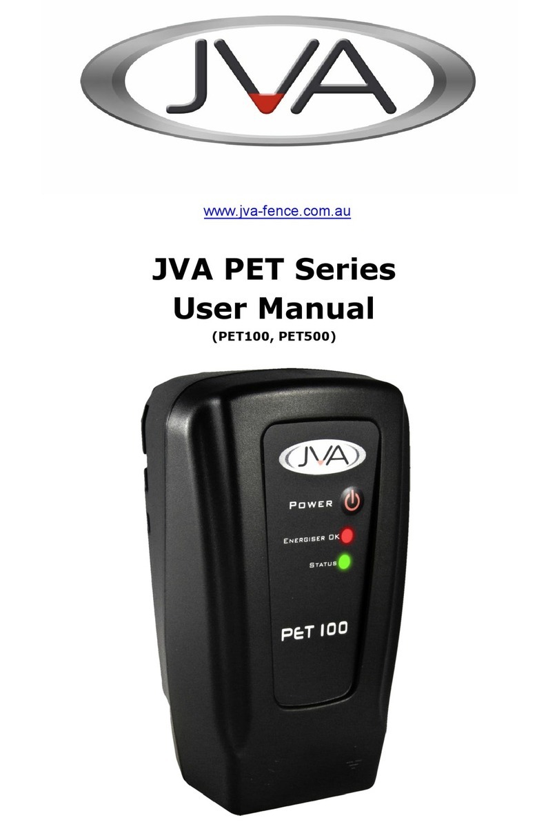 JVA PET Series user manual