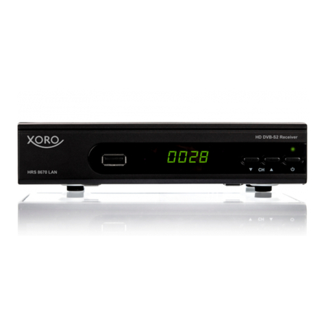 Xoro HRS 8670 LAN operating instructions