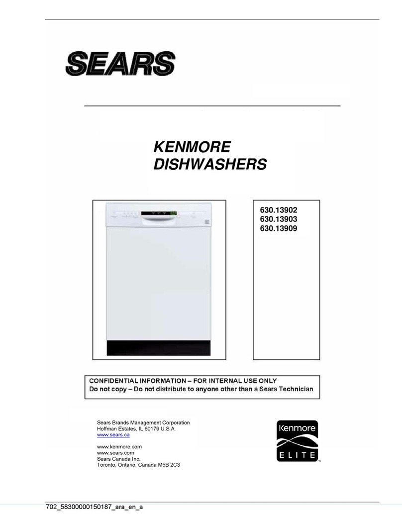 Sears Kenmore 630.13902 manual