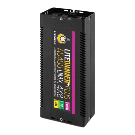LiteGear LiteDimmer Plus AC400 DMX 4X8 User manual