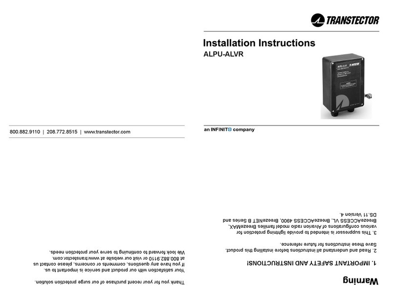 Infinite Transtector ALPU User manual
