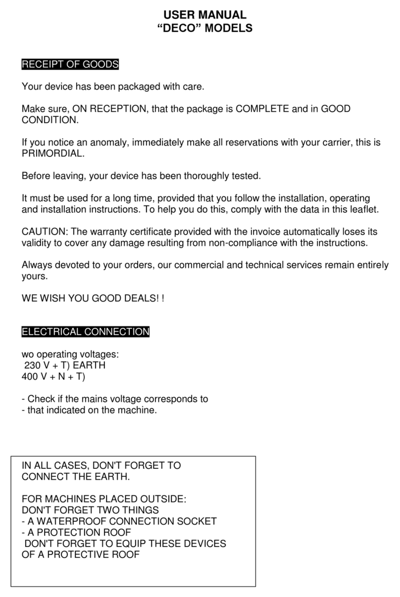 DOREGRILL Deco Series user manual