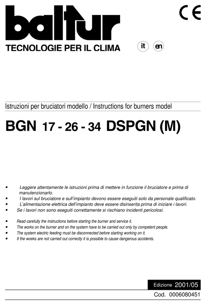 baltur BGN 17 DSPGN User manual