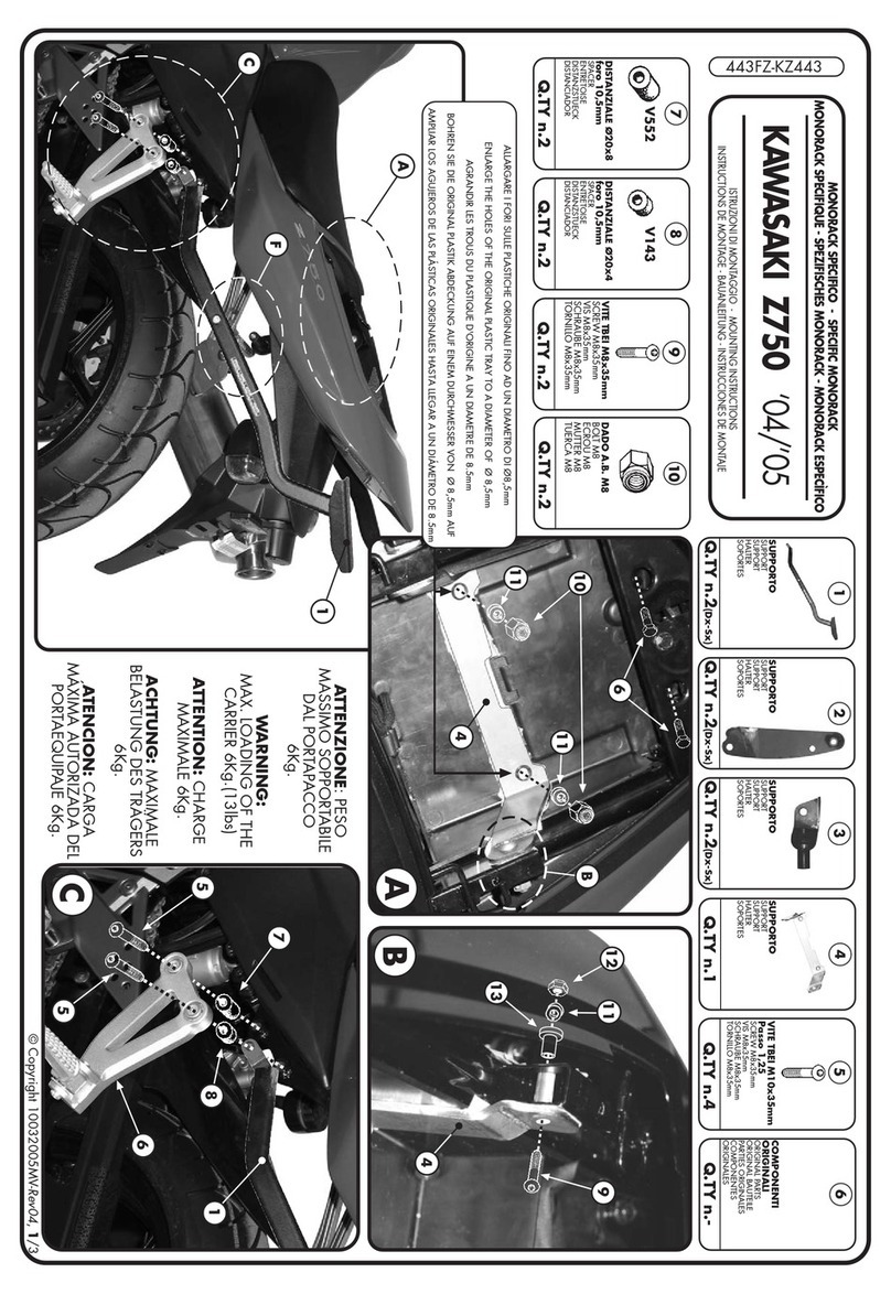 GIVI 443FZ Mounting instructions