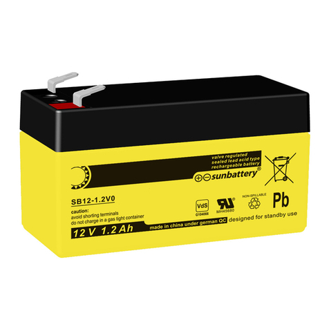 Sunbattery SB6-1,2 instruction manual