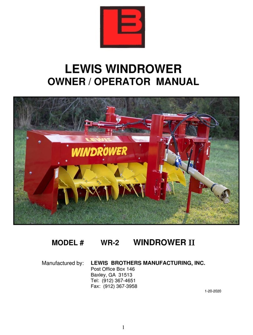 lb WINDROWER II Owner's/operator's manual
