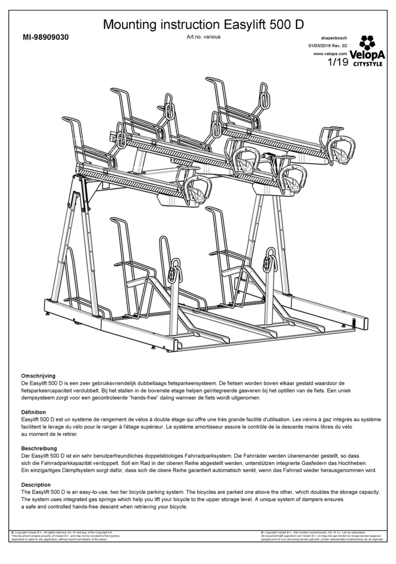 velopa Easylift 500 D Mounting instruction