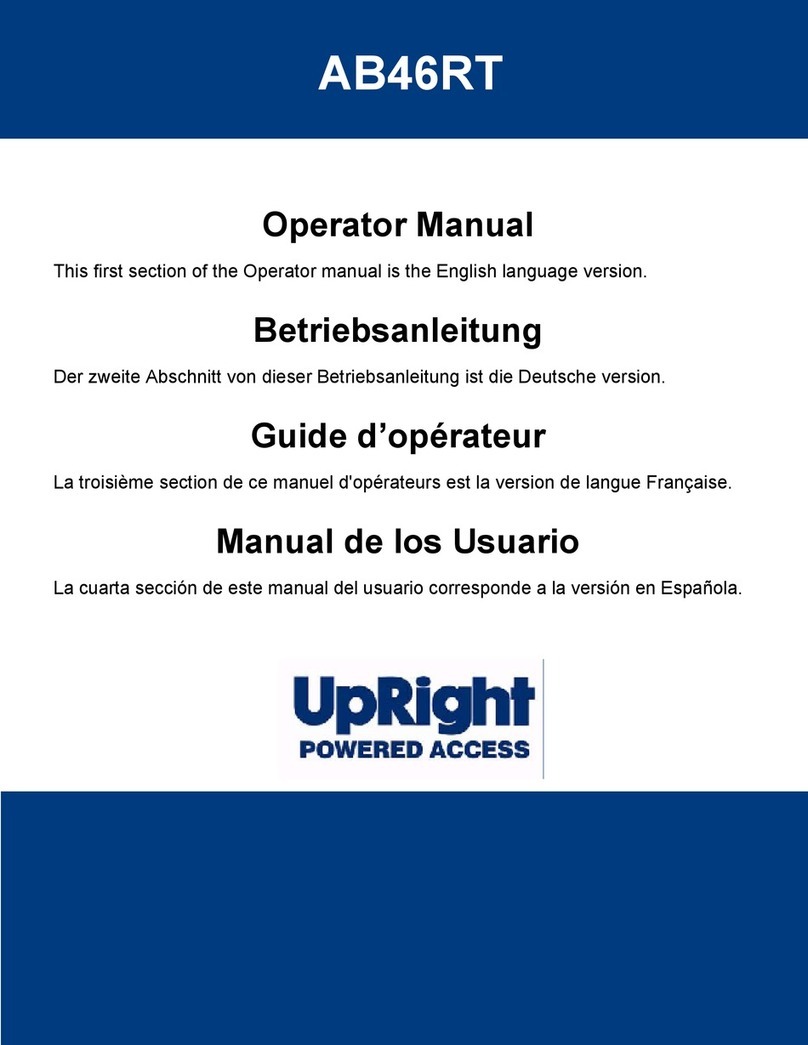 Upright AB46RT Operator's manual