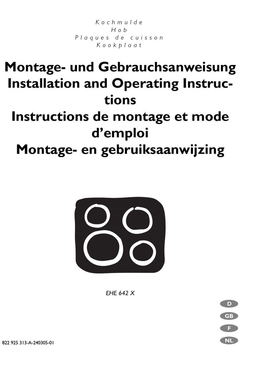 Electrolux EHE 642 X Installation and operating instructions Electrolux EHE 642 X Installation and operating instructions
