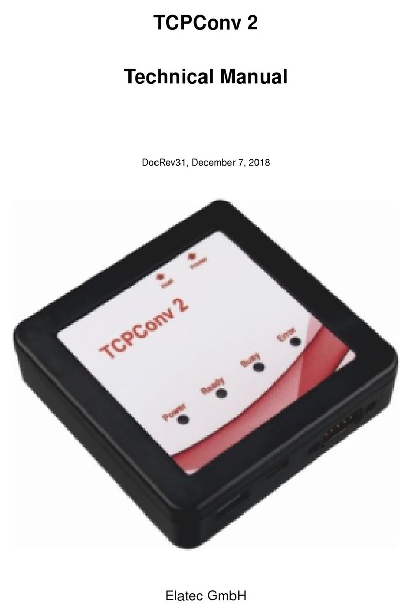 Elatec TCPConv 2 User manual
