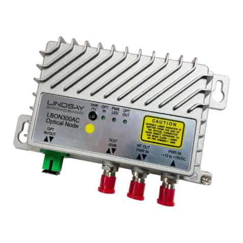 Lindsay Broadband LBON300AC Series INSTALLATION AND OPERATION MANU