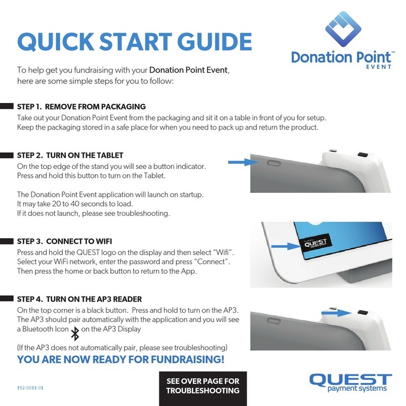 Quest Payment Systems Donation Point Even User manual