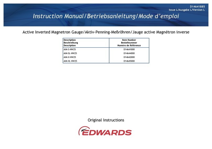 Edwards AIM-S-NW25 instruction manual
