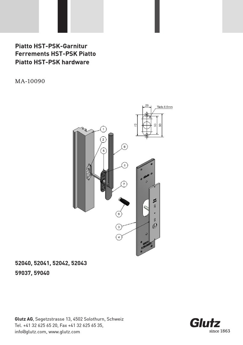 Glutz 52040 quick start guide
