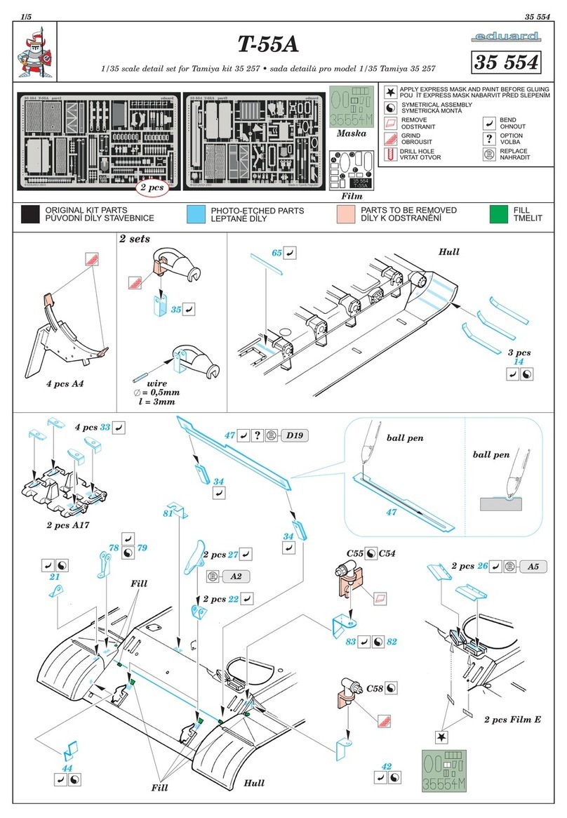 Eduard T-55A User manual