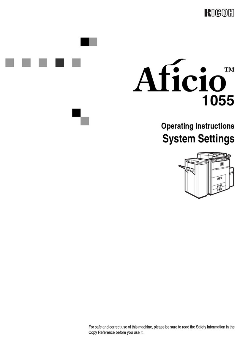 Ricoh AFICIO 1055 User manual