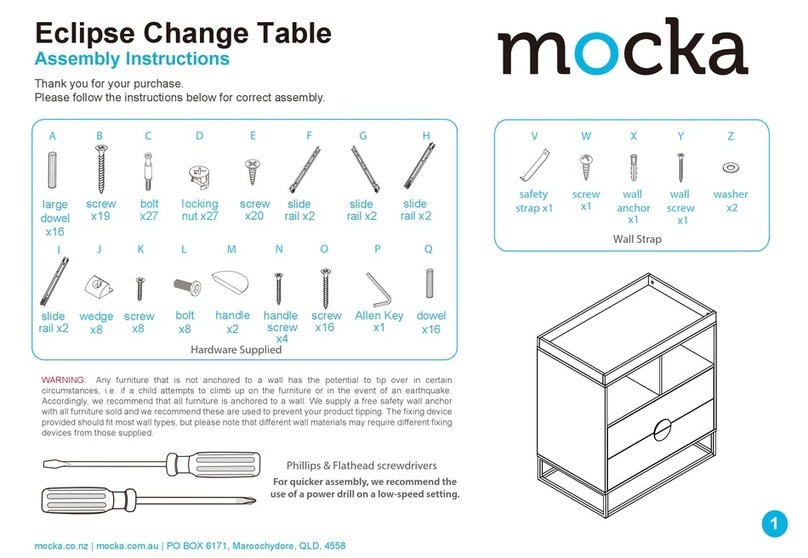 Mocka Eclipse Change Table User manual