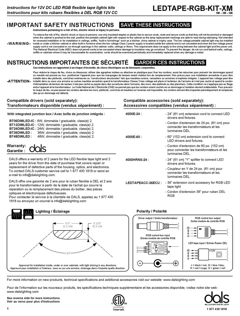 Dals LEDTAPE-RGB-KIT-1M instructions