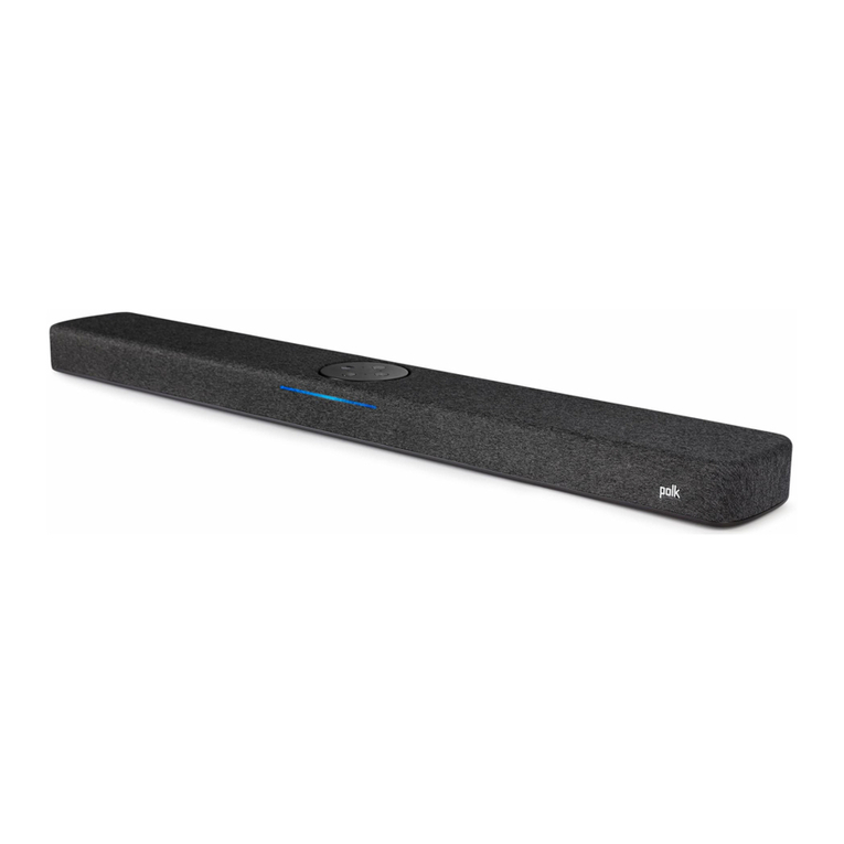 Polk Mono REACT SOUND BAR User manual Polk Mono REACT SOUND BAR User manual