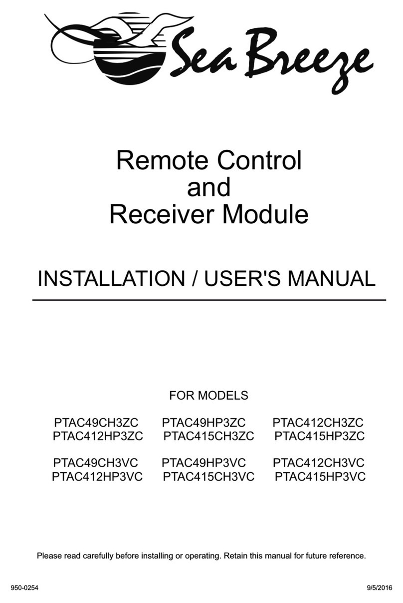 Seabreeze PTAC49CH3ZC Instruction Manual