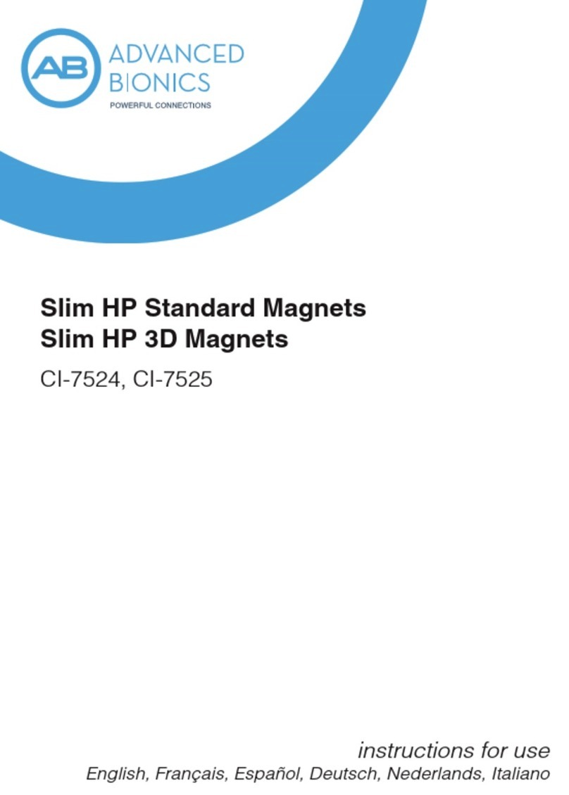 Advanced Bionics Slim HP CI-7524 User manual Advanced Bionics Slim HP CI-7524 User manual