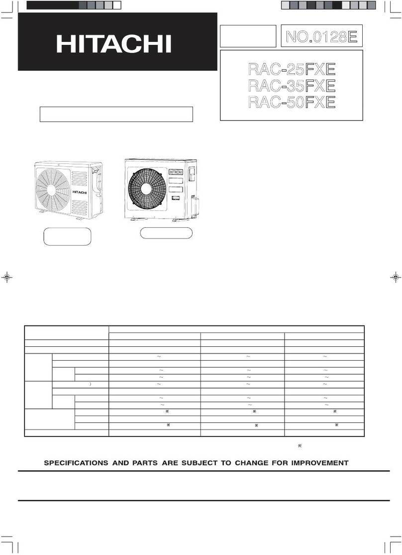 Hitachi RAC-25FXE User manual