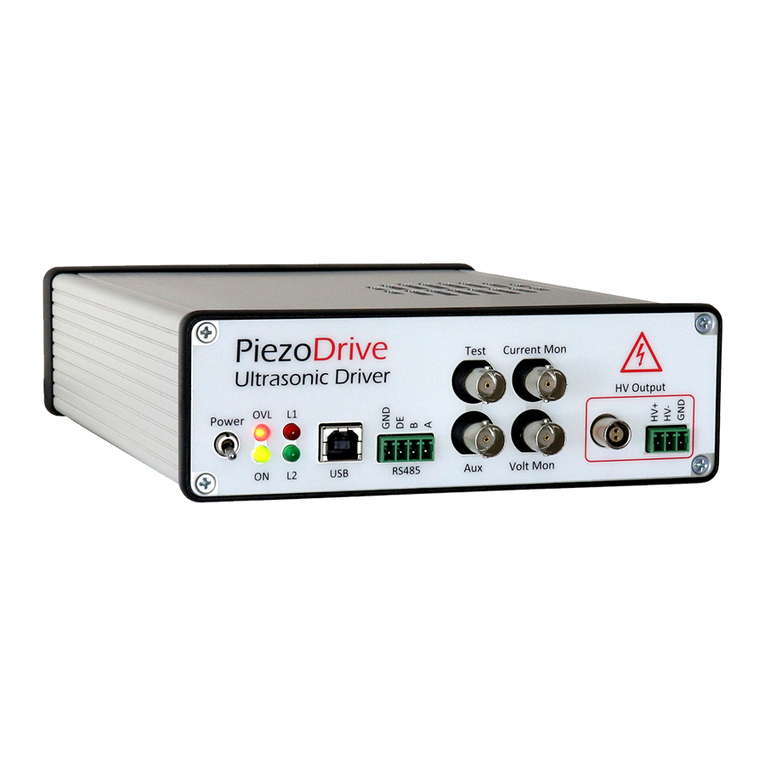 PiezoDrive PDUS210 manual