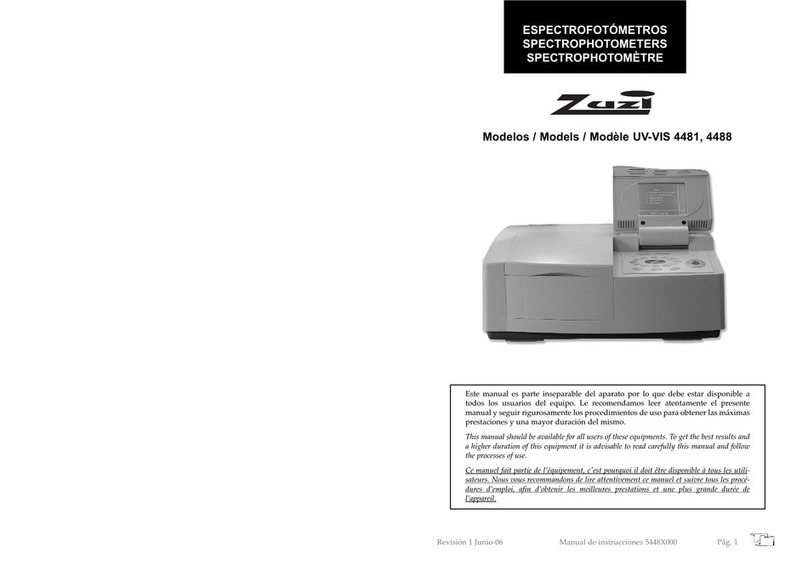 Zuzi UV-VIS 4481 manual