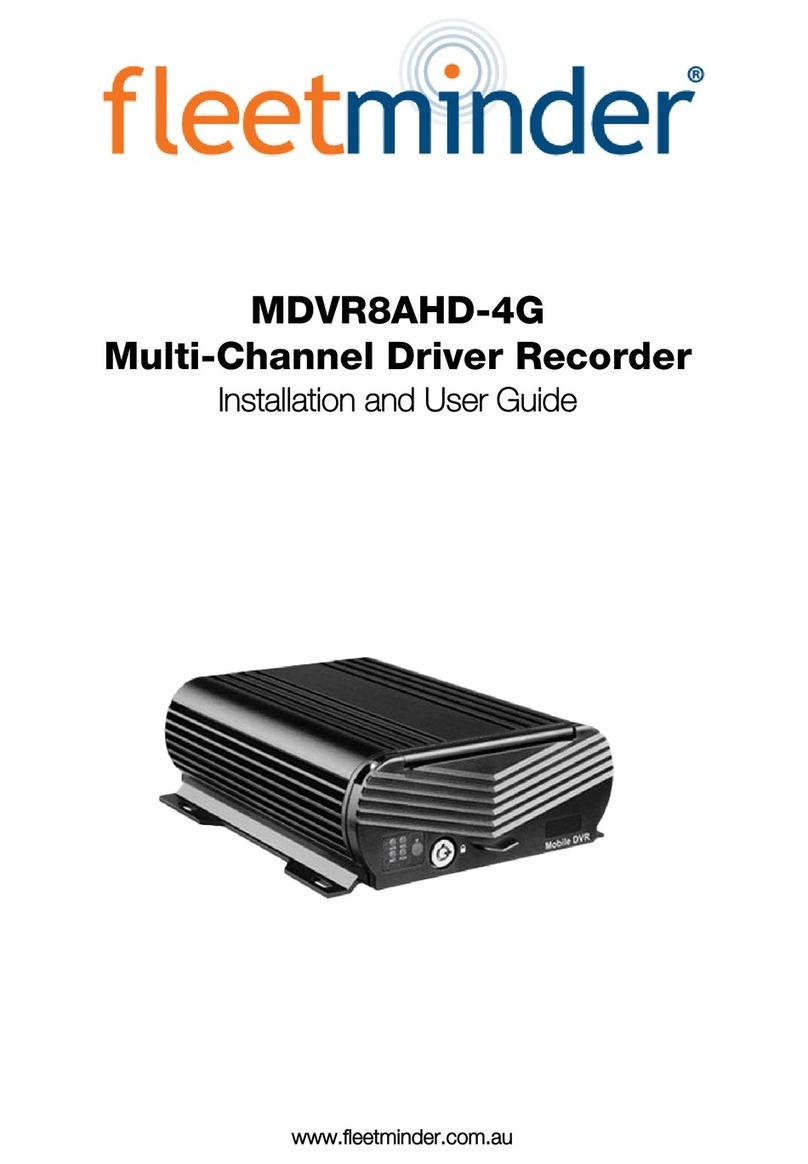 Fleetminder MDVR8AHD-4G Installation and user guide