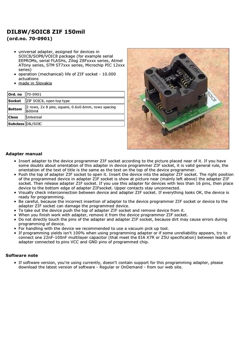 Elnec 70-0901 quick start guide