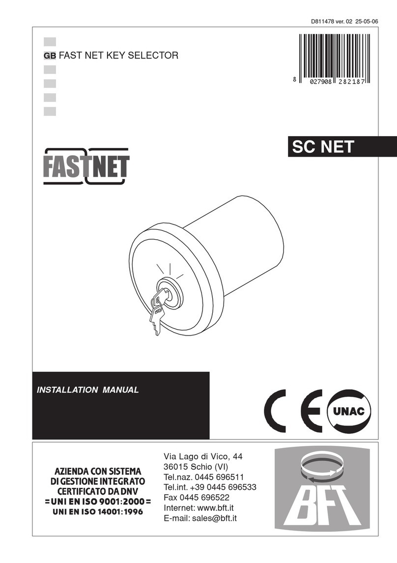 BFT FASTNET SC NET User manual