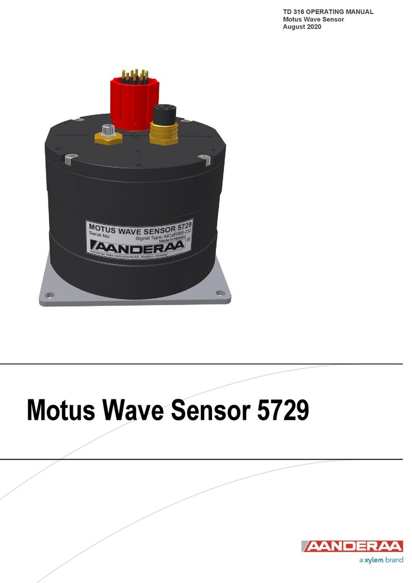 Xylem Aanderaa Motus 5729 operating manual