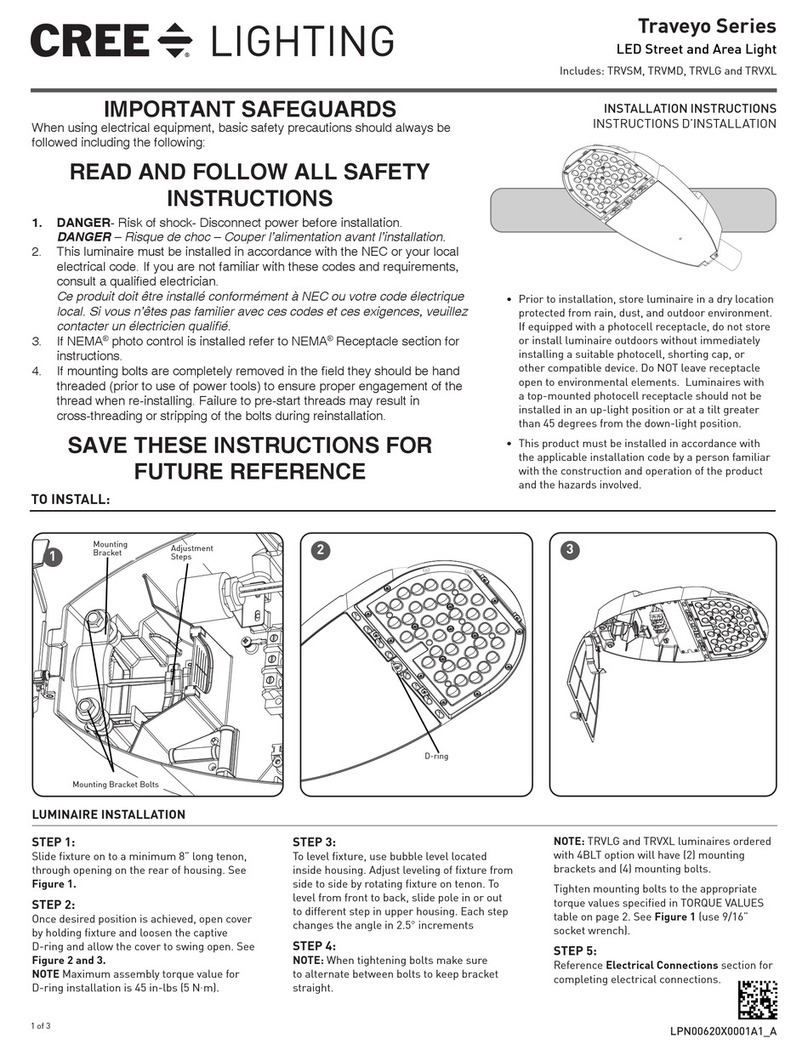 CREE LIGHTING Traveyo Series manual
