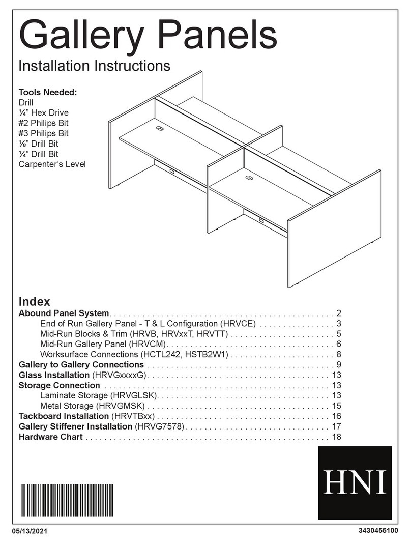 HNI Gallery Panels installation instructions