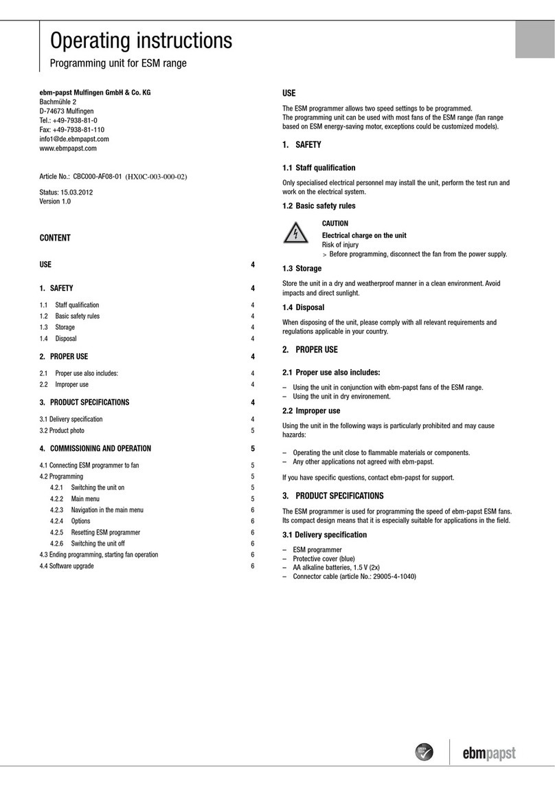 Ebmpapst CBC000-AF08-01 User manual