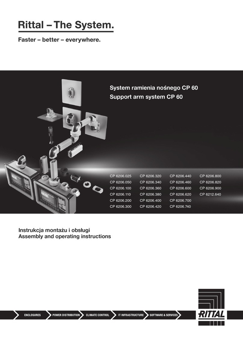 Rittal CP 6206.025 Assembly and operating instructions