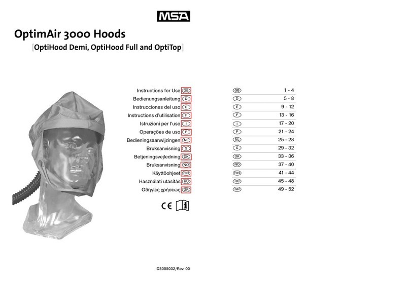 MSA OptimAir 3000 User manual MSA OptimAir 3000 User manual
