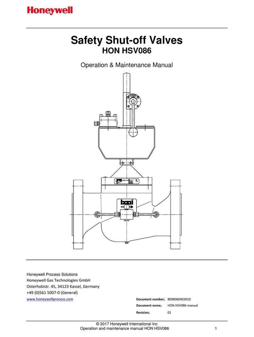 Honeywell HON HSV086 Manual