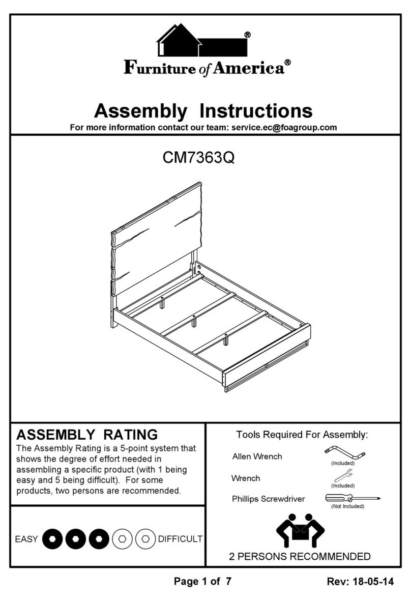 Furniture of America CM7363Q Assembly instructions Furniture of America CM7363Q Assembly instructions