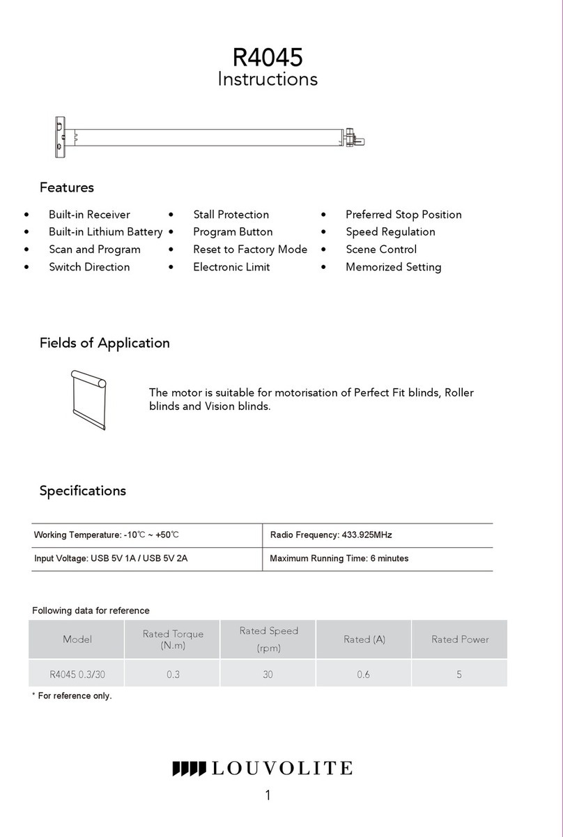 Louvolite R4045 instructions